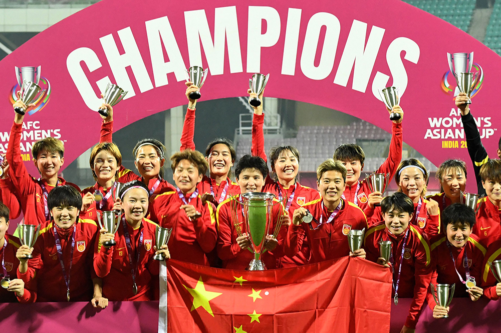 中国女足备战亚洲杯，全力以赴